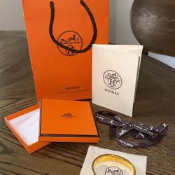 Hermès Clic H Brides de Gala Appliqué Piqué Bracelet