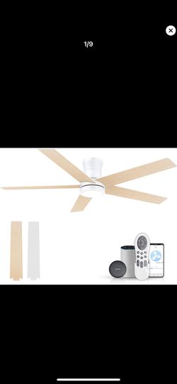 Smart Ceiling Fan With Light 52”
