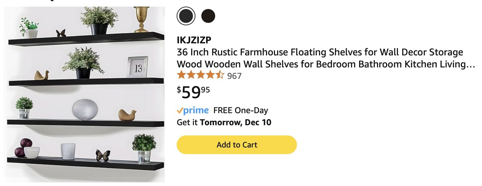 🔥🔥🔥 36in Farmhouse Floating Shelves 