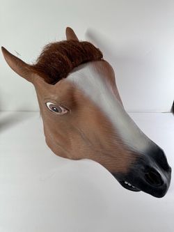 Realistic Horse Head Latex Costume Mask