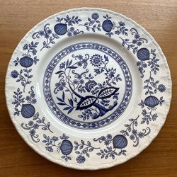Enoch Wedgwood Blue Heritage Plate – Vintage English Fine China, Excellent Condition