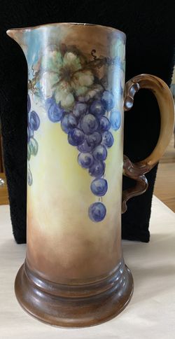 Beautiful antique Huge Rosenthal Hand Painted Pitcher/tankard Signed