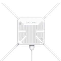 WAVLINK AC1200 Outdoor WiFi Extender, Outdoor Access Point, IP65 Weatherproof High Power Long Range WiFi Extender Signal Booster, 4x7dBi Antennas, Com