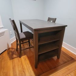 Ashley Furniture Gray Dining Table And Chairs Set