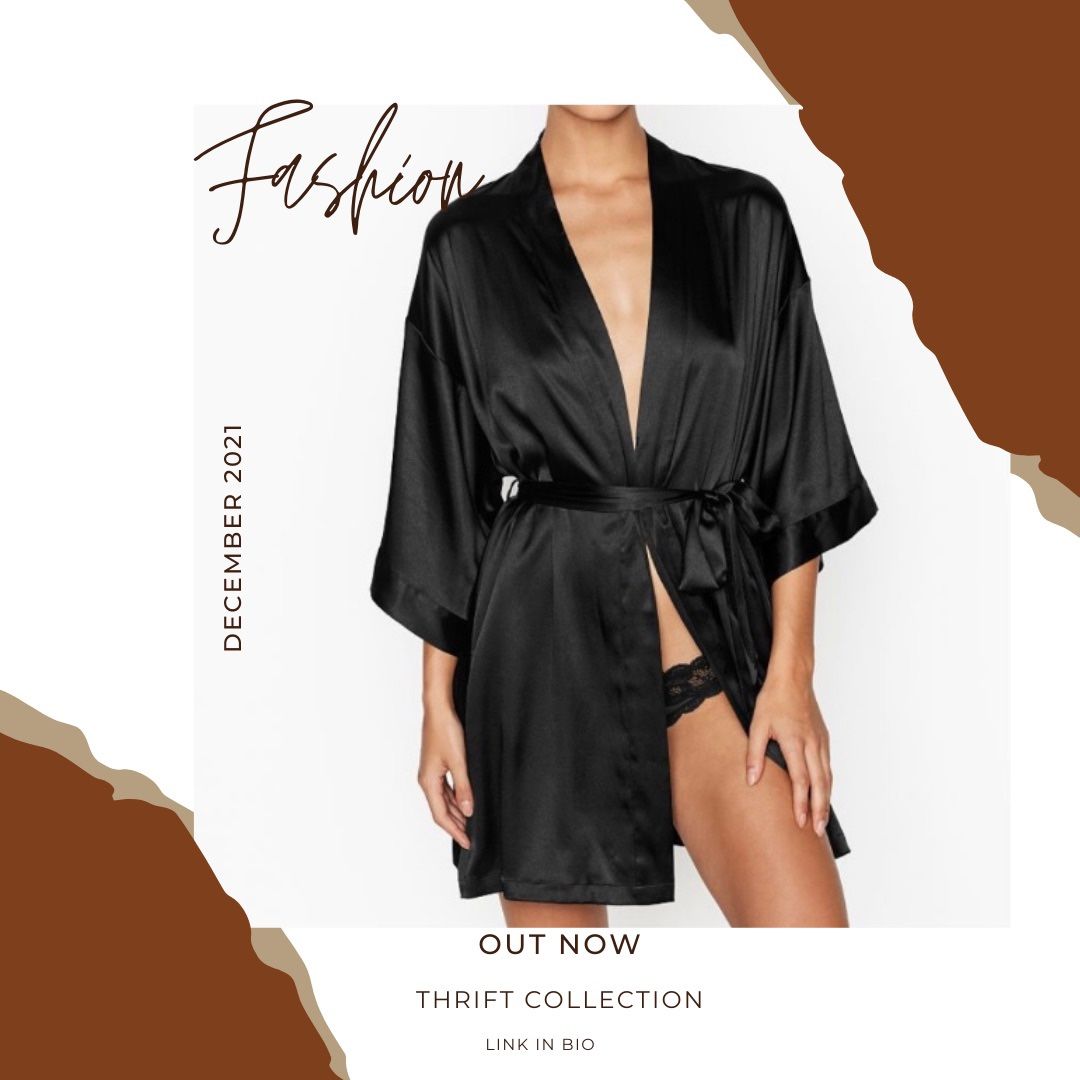 Victoria’s Secret Small Black Robe $40 obo