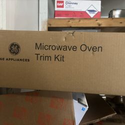 Microwave oven trim kit