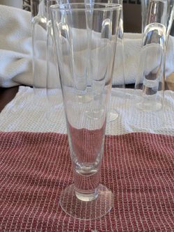 Set of 8 Pilsner Glasses, Crate and Barrel