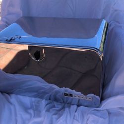 Vintage Antique Bread Box Stainless Steel 