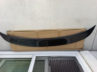 65” Universal Rear Trunk Spoiler / Wing – Black & Gray Carbon Fiber Look