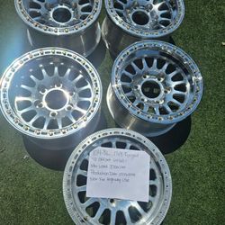 5 17X9 RACING BEADLOCK WHEELS PLEASE READ INFO 6X165 LUG PATTERN $399 EACH