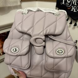 New Coach Purple Backpack Rare 