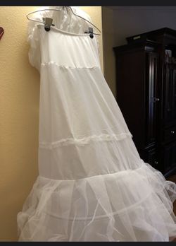 A-line 2 Hoop Bridal Dress Gown Slip Petticoat
