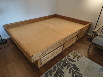 Queen Bed Frame with Drawers
