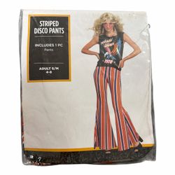 Disco Pants Adult Women’s Halloween Costume. Size S/M (New) *Pants *Heart Glasses.