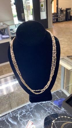 Triple Strand Freshwater Pearl Necklace