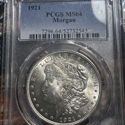 1921 MS 64 Morgan $1