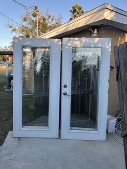 Exterior  full glass French door set 70x77 