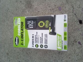 Slime cordless tire inflator