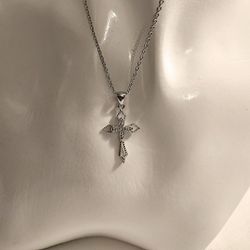 925 Sterling Silver Princess Cross Pendant 