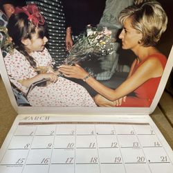Lady Diana, Princess of Wales 1998 Commemorative Calendar  Good Used