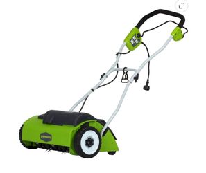NEW! Greenworks 10 Amp 14" Corded Dethatcher 27022