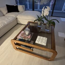 Lou Hodges 70 s Coffee Table Vintage  Mcm