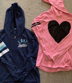 Justice, Long Hoodie Zip-up