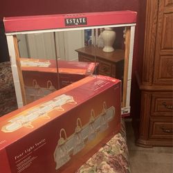4 Light Vanity And Mirror