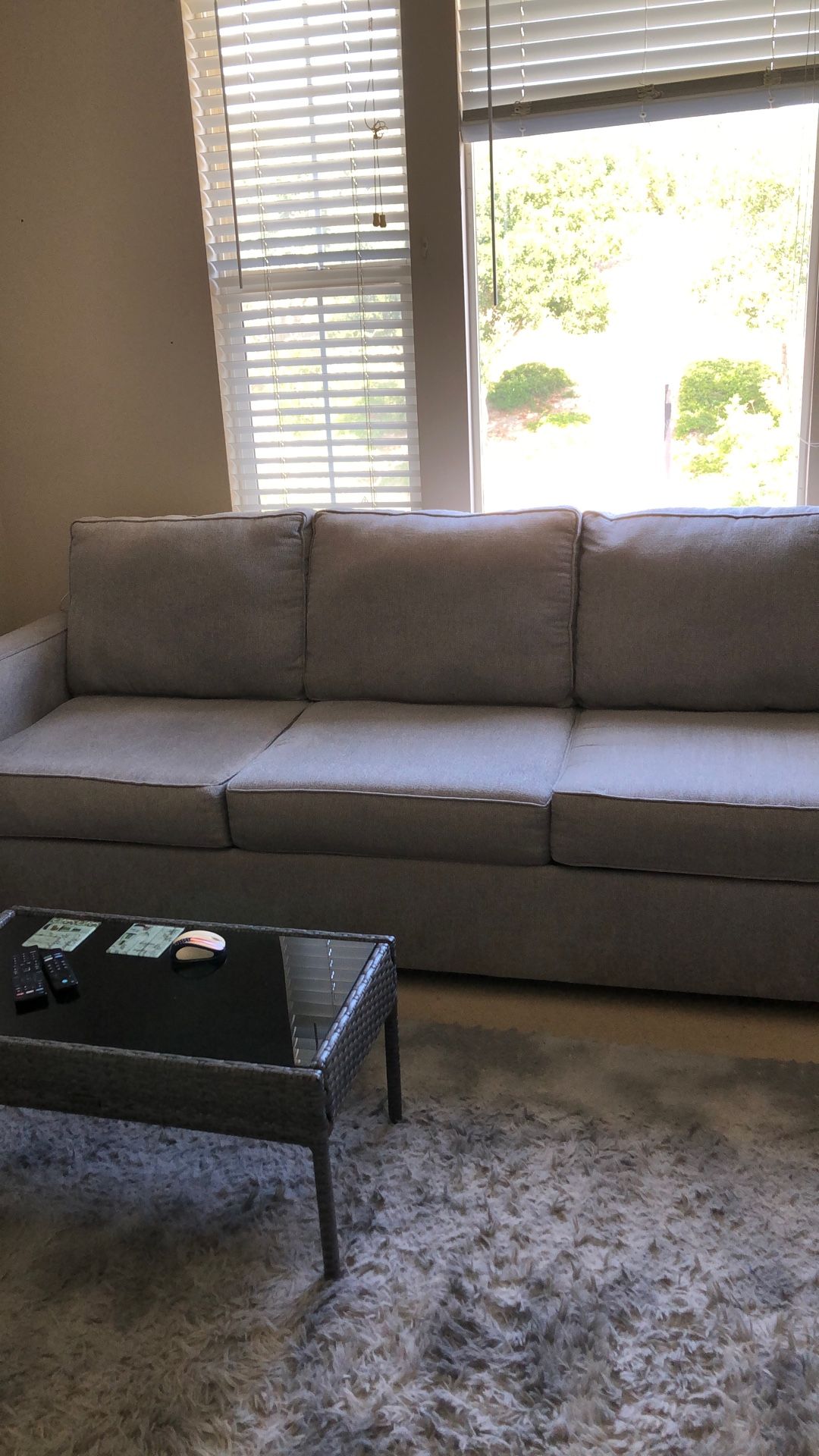 Beautiful Grey 3 Seater Couch And Loveseat Like New It Always Coverd