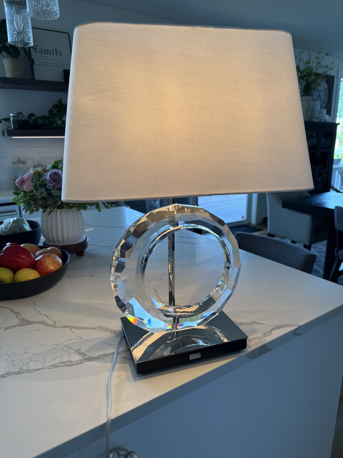 Schonbek Swarovski Crystal Table Lamp 