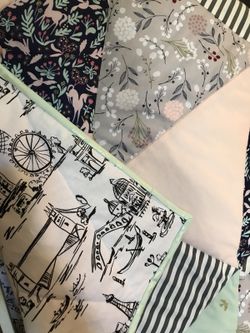 Crib quilts and baby blankets 40”x57”