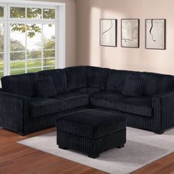 Brand New Sectional Sofa With Ottoman New In Box 