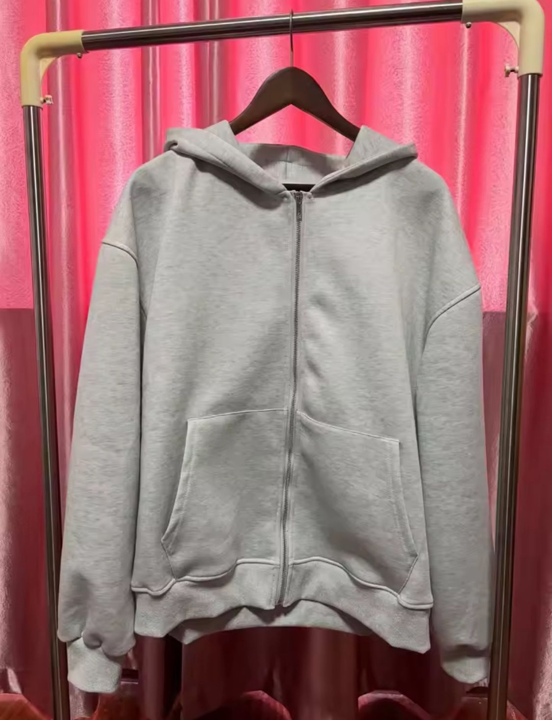 Grey Backpack Zip Up