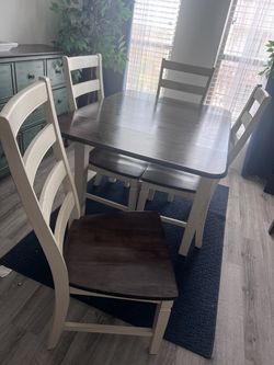 4 piece table and chairs