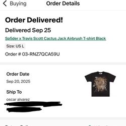 Sp5der x Cactus Jack T-shirt
