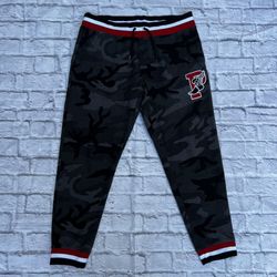 Polo Ralph Lauren Grey Multi P-Wing Patch Camo Double Knit Joggers XL (LIKE NEW)