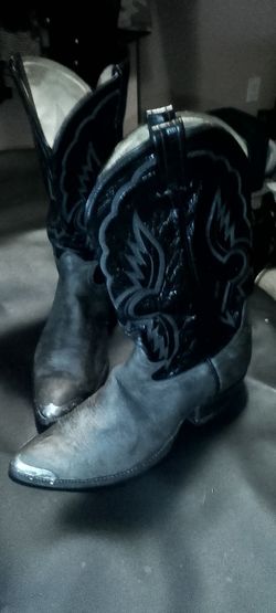 Tony llamas size 10 w cowboy/Western Boots with Metal Toe Caps