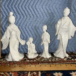 Vintage Fitz & Floyd Blanc De Chine Figures Circa 1960s