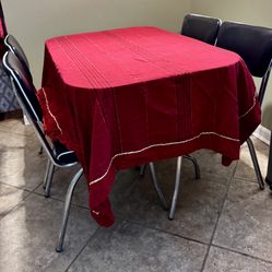 Pretty Red Tablecloth