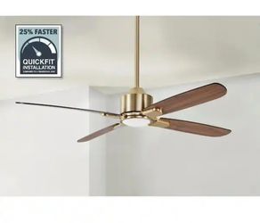 Hampton Bay
Chelia 56 in. Indoor Gold LED Ceiling Fan with Reversible Blades and Color Changing Technology