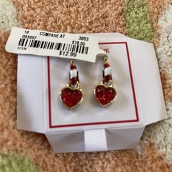 Women’s Heart Earrings NEW