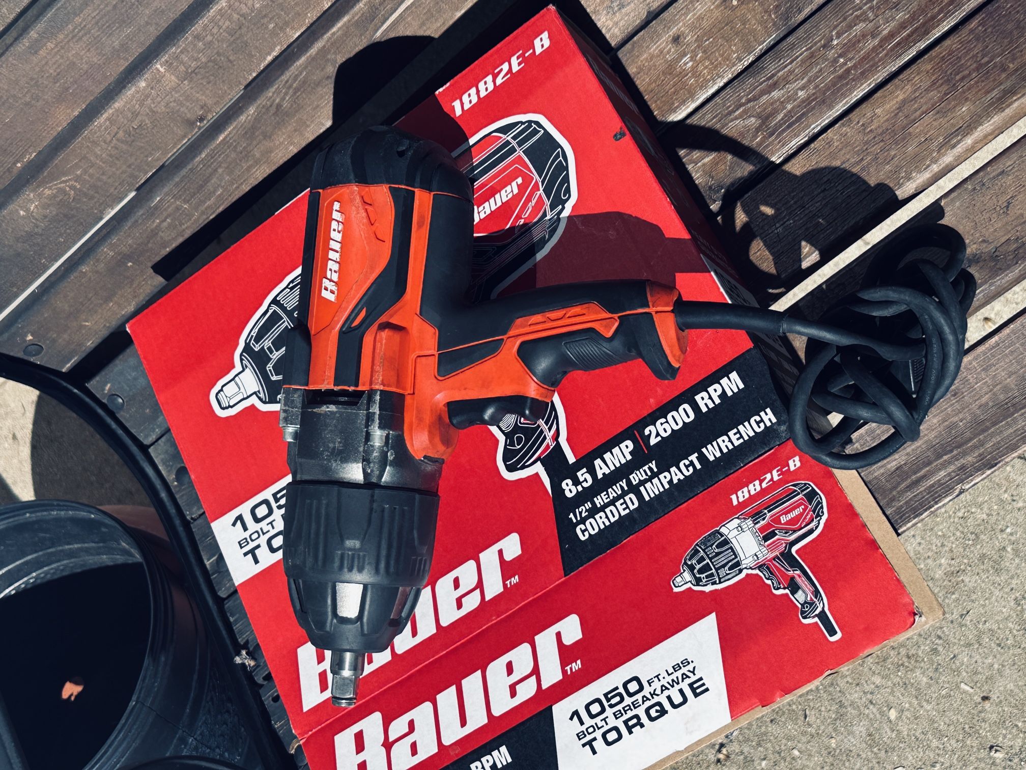 Bauer Electric 1/2 impact gun. $50 1050 TORQUE
