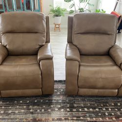 Two Electric Recliners Sold As Pair