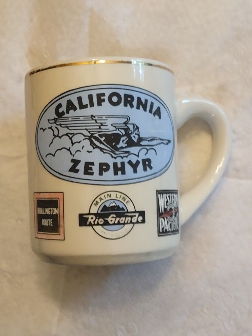 HTF California Zephyr & Other Railroads Mug
