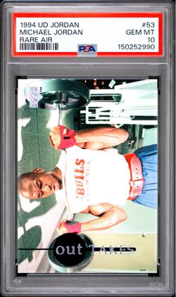1994 UPPER DECK MJ RARE AIR #53 MICHAEL JORDAN RARE AIR PSA 10 GEM MINT