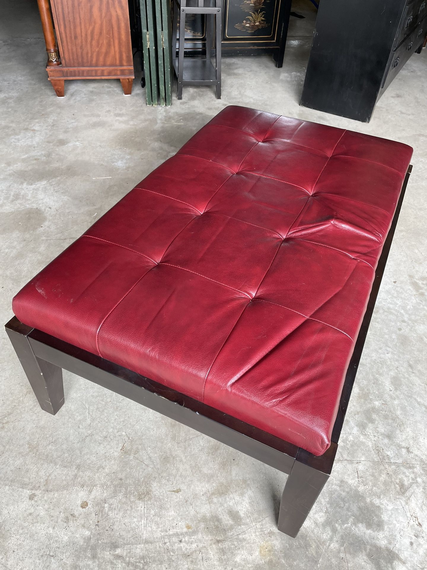Leather Bench Coffee Table