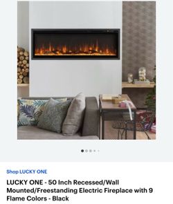 50 Inch Electric Fireplace