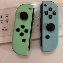Nintendo Switch Joycons And Game 