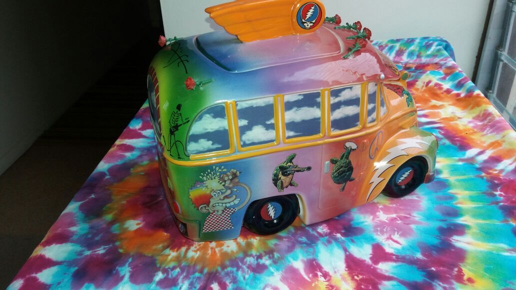 Grateful Dead Bus Cookie Jar Premier Edition 1998 art by Stanley Mouse