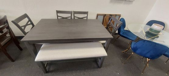 Gray 6pc Dining Set 